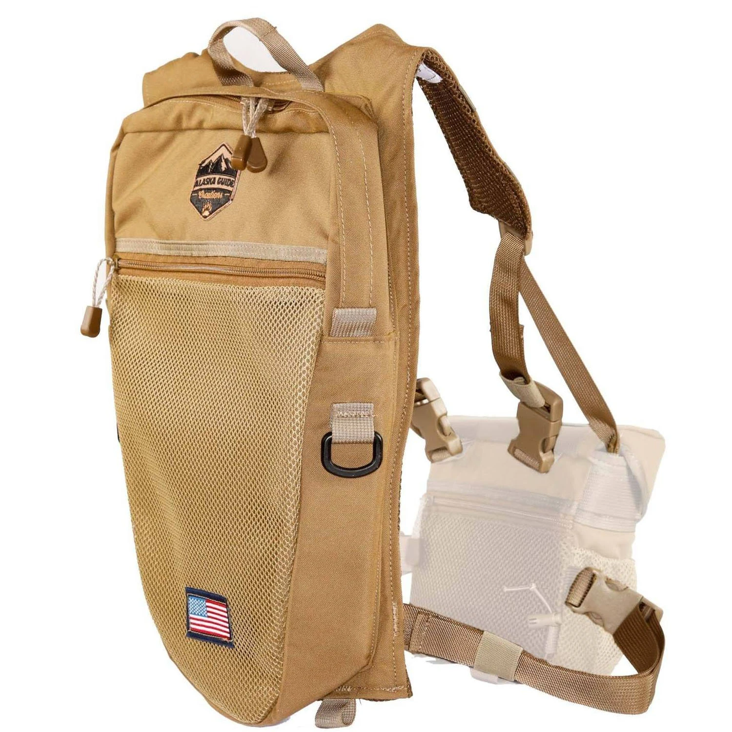 Alaska Guide Creations Stalker Hydration Pack Coyote Brown STK-CB 4 Alaska Guide Creations Stalker Hydration Pack Coyote Brown STK-CB - Image 2