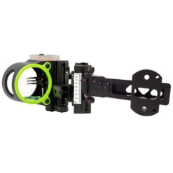 Black Gold Bowsights Ascent Pro Sight 4″ Dovetail 3 Pin Movable .019 Right Hand 2″ Large Housing Mathews Bridge-Lock