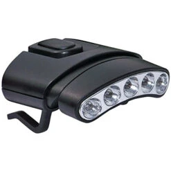 Cyclops Headlamps Orion Tilt Hat Clip Light With 1 White LED Light Head And 1 Green Led Light Head CYC-HCDT-WG