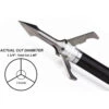 Grim Reaper Broadheads Fatal Steel Broadhead 3 Blade Mechanical 1 1/4″ Cut 125 Grain 3 Pack -Hunting Equipment Store Grim 1311 Grim Reaper Fatal Steel MECHANICAL BROADHEADS 125g 3 Blade 1311