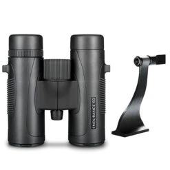 Hawke Optics Binocular Endurance ED 8×32 Black 36200 Combo Pack W/ Tripod Adapter (36200 & 64104)